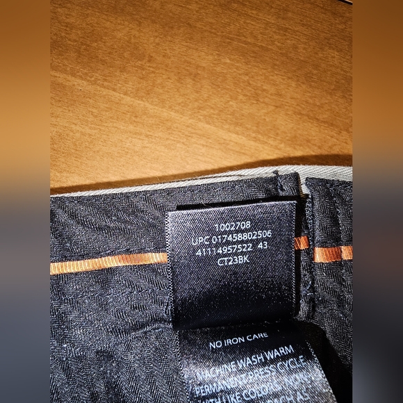 Men's Haggar Slacks Olive Khaki Green 42x34 Classic Fit Work To Weekend MJ1 - Picture 10 of 14